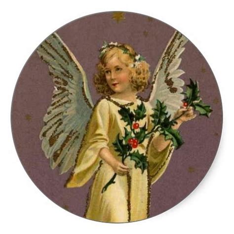 Vintage Angel Sticker Zazzle Vintage Craft Party Sticker Labels