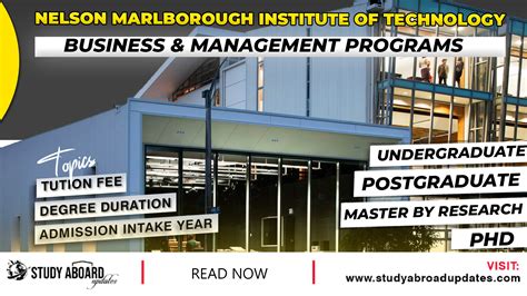 Nelson Marlborough Institute Of Technology Business And Management Programs