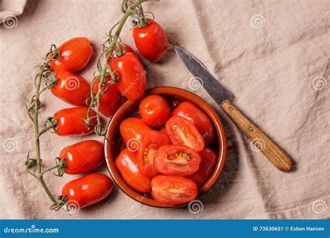 Ripe Organic Red Plum Tomatoes Stock Image Image Of Plum Ripe 73630651