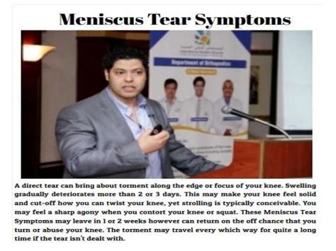 What is the meniscus tear symptoms