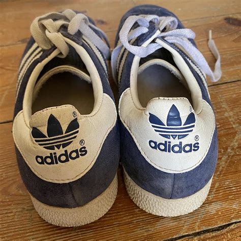 Vintage blue adidas gazelle Suede and... - Depop