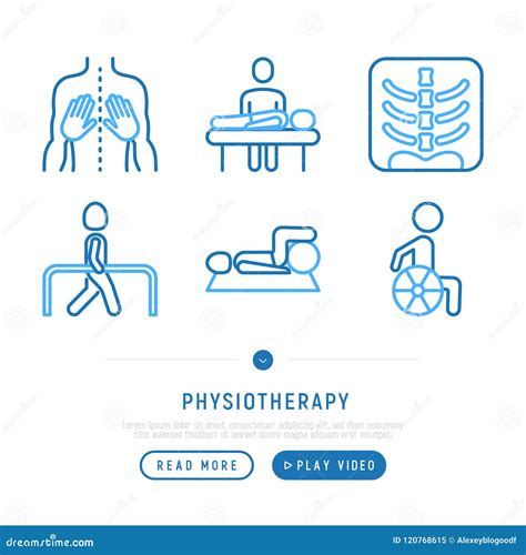 L Nea Fina Sistema De La Fisioterapia De Los Iconos Rehabilitaci N