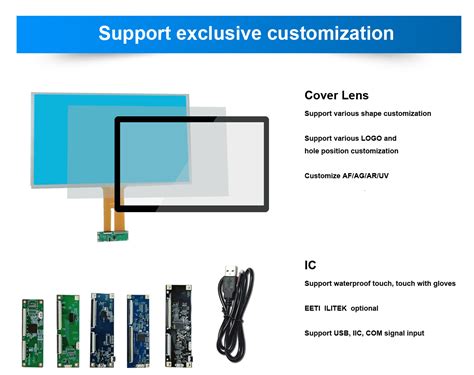 Customizable Inch Industrial Multi Point Capacitive Touch Screen