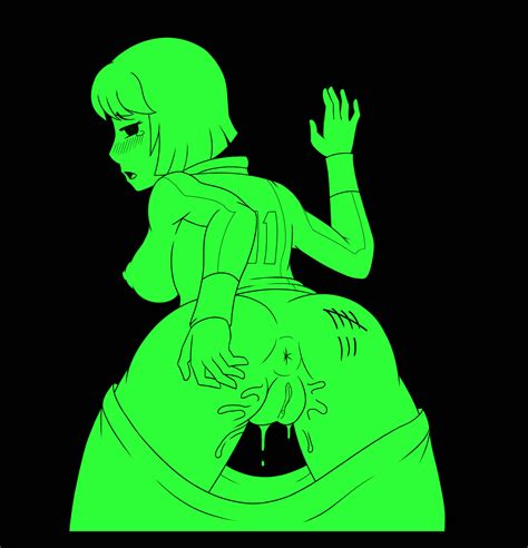 Rule 34 Ass Blush Bob Cut Bodysuit Casper Artist Fallout Looking At Viewer Looking Back Mob