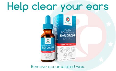 Medi Grade Quick Action Sodium Bicarbonate Ear Drops For Wax Removal And Blocked Ears 10ml