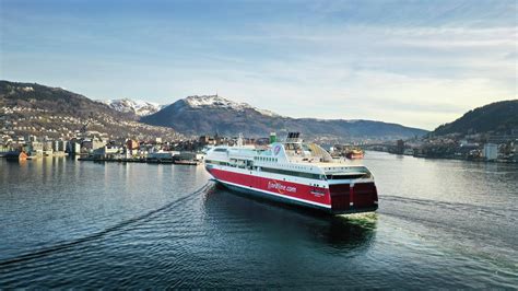 MS Bergensfjord vores miljøvenlige færge der sejler mellem Hirtshals