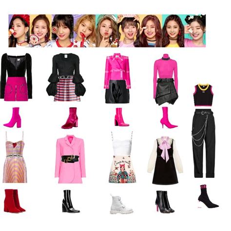 Fashion Set Twice What Is Love Created Via Kpop Fashion Outfits Kpop Outfits Fashion