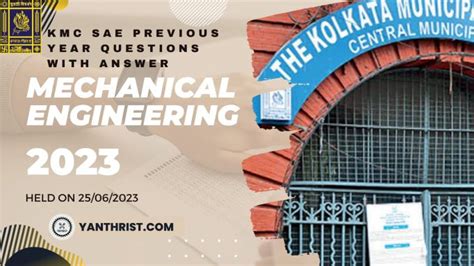 Kmc Mechanical Sae Previous Year Question Papers With Answers