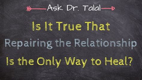 Is Repairing The Relationship The Only Way Ask Dr Talal Episode 33 Infidelity Recovery