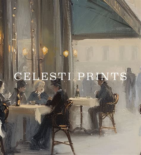 Cafe Painting Vintage, Paris Cafe Art, Paris Theme, Vintage Cafe Art ...