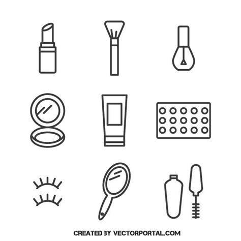 VECTOR DE MAQUILLAJE ICONS Ai