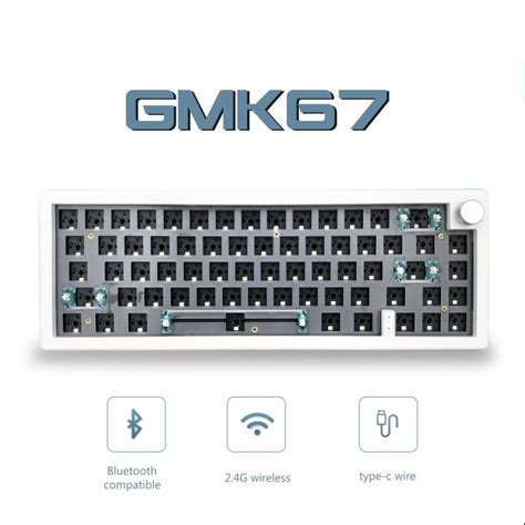 Mechanical Keyboard Kit Hot Swappable 3 Mod Bluetooth 2 4G Wireless RGB Backlit Gasket Structure