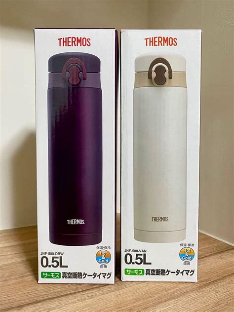 【thermos膳魔師】不鏽鋼彈蓋真空保溫瓶500mljnf 500 家具及居家用品 廚具和餐具 水杯、水壺在旋轉拍賣