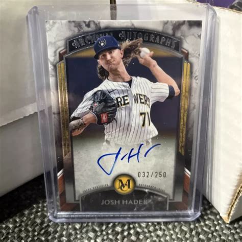 Topps Museum Collection Josh Hader Archival Voiture