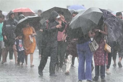 Rains Continue In Mumbai Road Traffic Hit Due To Waterlogging At Some