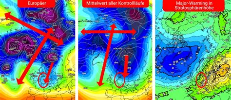 Wetterprognose Warming und Polarwirbelsplit Erst Frühling dann Winter