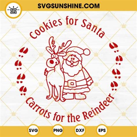 Santa Tray Svg Treats For Santa Svg Cookies For Santa Tray Svg