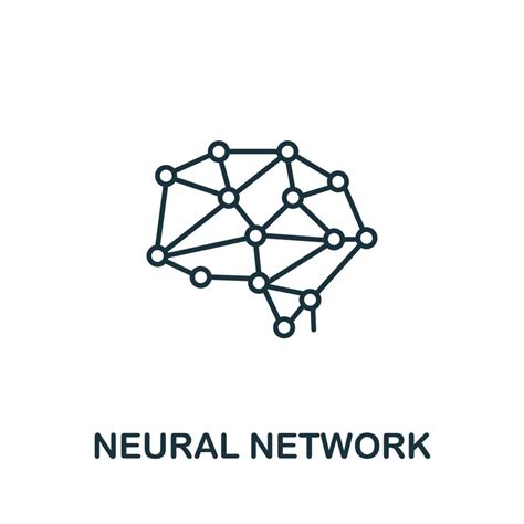 icono de red neuronal de la colección de aprendizaje automático icono