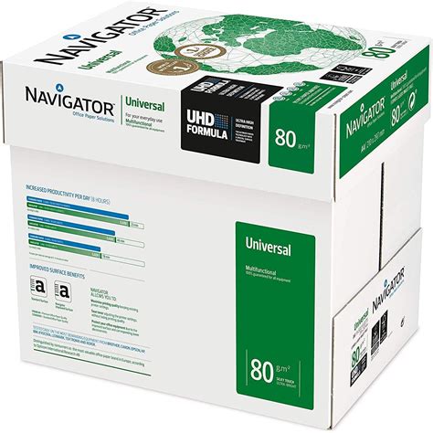 Navigator Universal A4 80gsm Paper Box Of 5 Reams 5x500 Sheets