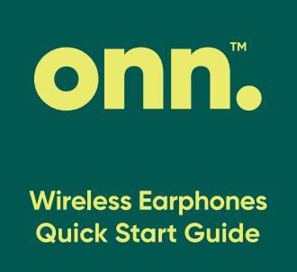 Onn Bluetooth Earphones AABLK100043845 User Guide ItsManual