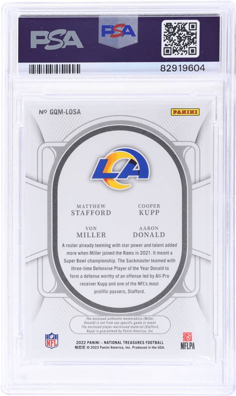 Matthew Stafford Aaron Donald Cooper Kupp Von Miller Psa Ebay