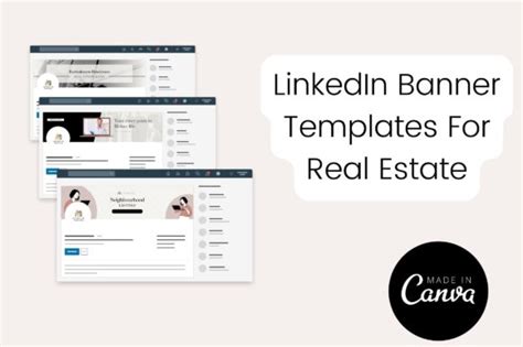 15 Linkedin Banner Templates For Realtor Graphic By Realtor Templates