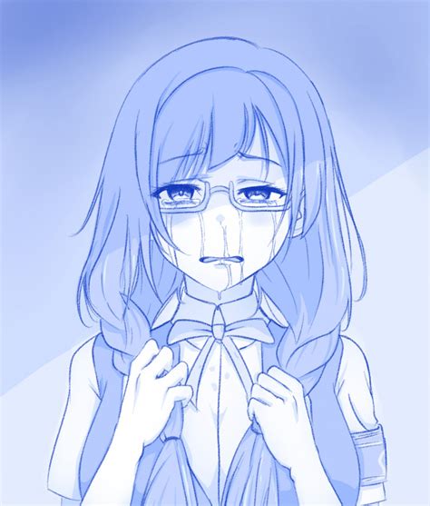 Safebooru 1girl Armband Braid Commentary Crying Crying With Eyes Open