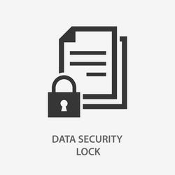 Document Protect Icon Data Security Royalty Free Vector