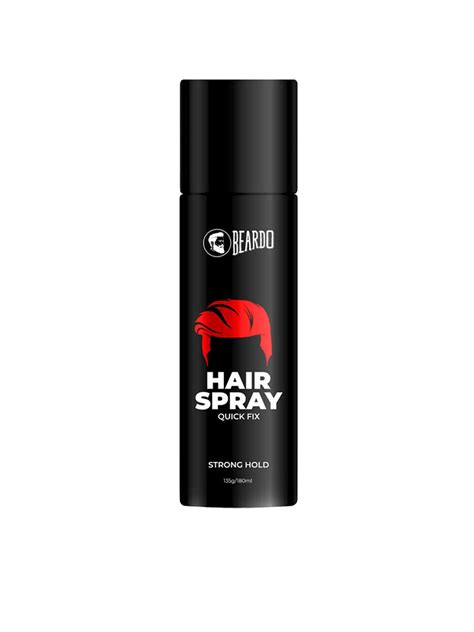 Buy BEARDO Strong Hold Hair Spray For Men 135 G - Hair Gel And Spray ...