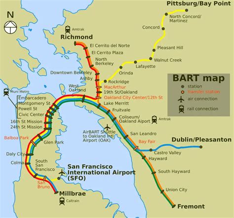 Bart Map • Mapsof.net