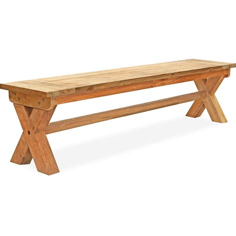 Wood Grove 74 Inch Reclaimed Teak Dining Bench By Lakeview Outdoor