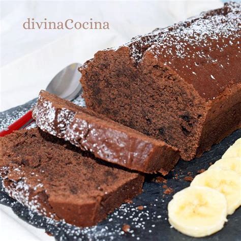 Receta De Cake De Pl Tano Y Chocolate Divina Cocina