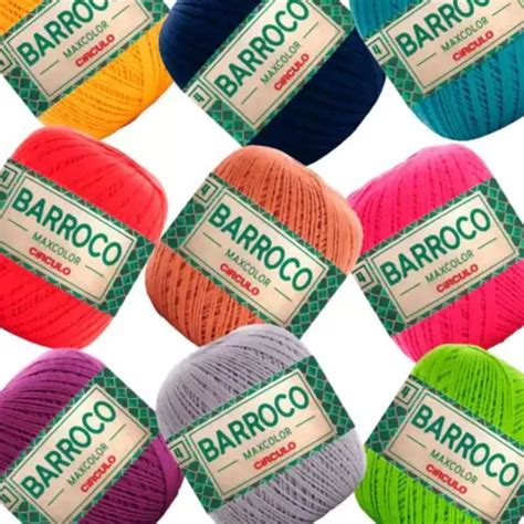 Kit 3un Barbante Barroco Maxcolor Nº6 200g Escolha Sua Cor MercadoLivre