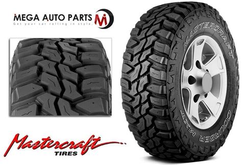 1 Mastercraft Courser Mxt 351250r20lt Blk E10 All Terrain Mud Tires