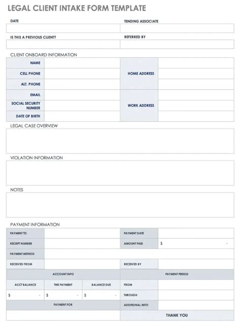 Client Intake Form Client Intake Form Templates Sloovi