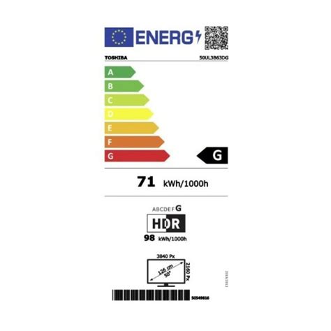 Toshiba Smart Τηλεόραση 50 4K UHD LED 50UL3B63DG HDR 2020 Skroutz gr