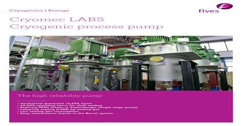 Cryomec Labs Cryogenic Process Pump · Cryomec Labs Cryogenic Process