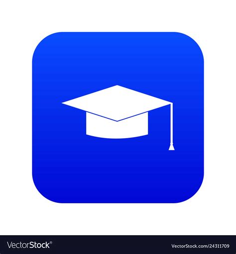 Blue Graduation Icon