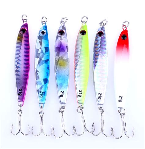 Cm G Lead Fishing Lure Metal Jig Fly Flies Fish Lure Iron Plate Jig