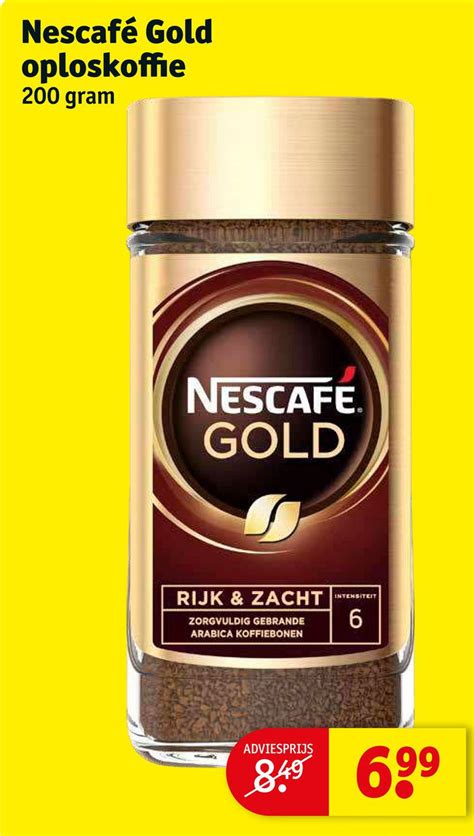 Nescaf Gold Oploskoffie Aanbieding Bij Kruidvat