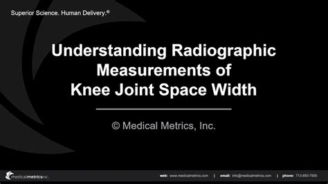 Radiographic Knee Joint Space Width Measurement Using The Tibial Mid