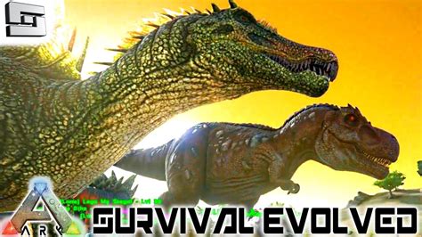 Ark Survival Evolved Tamed A Trex And Spinosaurus E13 Gameplay Youtube