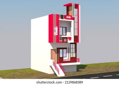 3d Building Elevation Design Sale Stock Illustration 2129868389 ...