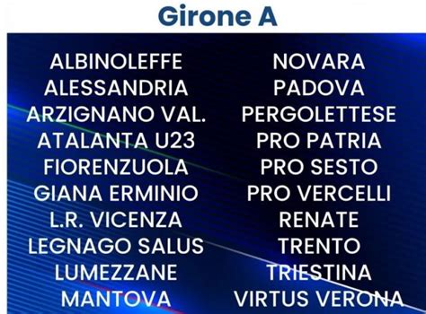 Calcio Serie C Il Mantova è nel Girone A Alle 15 00 il calendario