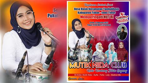 Mutik Nida Club Live Dalam Rangka Sedekah Desa Desa Dasin Tambakboyo