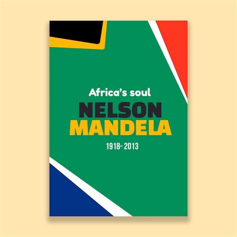 Free Vector | Creative nelson mandela poster