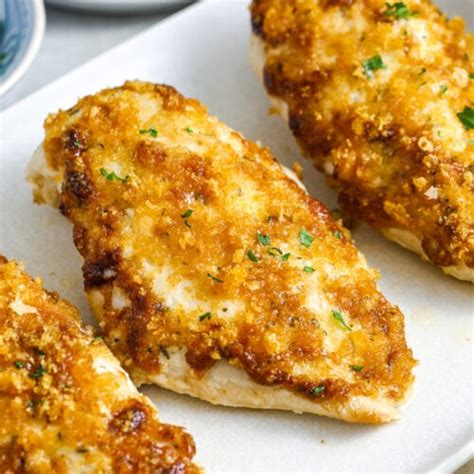 Baked Parmesan Chicken Tasty Keto Crust Easy Low Carb