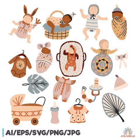 Newborn Baby Nursery Clipart Anka Drozd Inspire Uplift