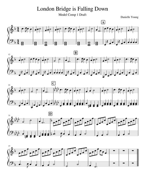 London Bridge is Falling Down Sheet music for Piano (Solo) | Musescore.com