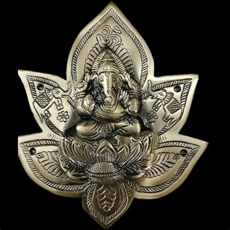 Heavy Brass Lakshmi Ganesh Patta Wall And Door Hanging Showpiece At Rs